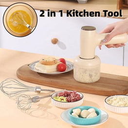 2‑in‑1 USB Electric Garlic & Veg Chopper