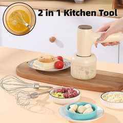 2‑in‑1 USB Electric Garlic & Veg Chopper